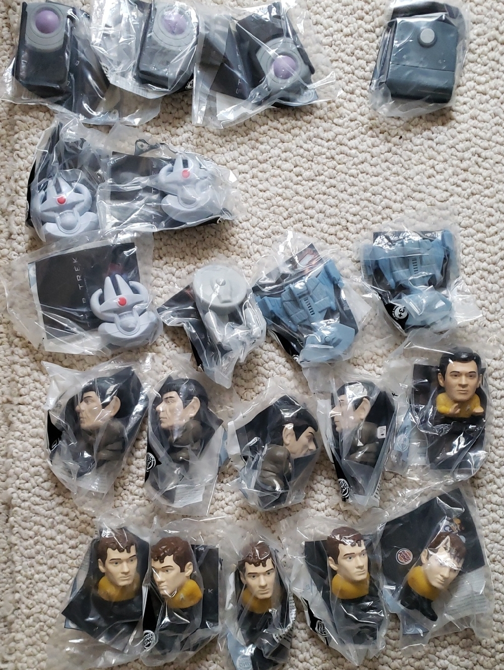 Star Trek Collectible Figure Heads W/sound- Assorted Characters & Ships Plus